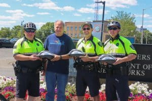 Breakstone, White & Gluck partners with the Quincy Police Department on bike safety since 2017. 