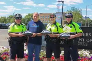 Breakstone, White & Gluck partners with the Quincy Police Department on bike safety since 2017. 